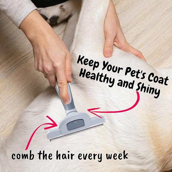 Mr. Pen- Dog Brush for Shedding, Stainless Steel Blade, Pet Grooming Brush, Dog Shedding Brush, Cat Brush for Shedding, Dog Grooming Brush, Dog Deshedding Brush, Cat Grooming Brush, Cat Shedding Brush