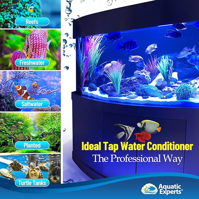 TankFirst Complete Aquarium Water Conditioner - Fish Water Conditioner, Instantly Removes Chlorine, Chloramines, and detoxifies Ammonia from Fish Tank (TankFirst Concentrate, 1 L)