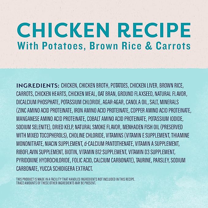 Natural Balance Original Ultra Adult Wet Dog Food, Chicken Formula with Brown Rice, Carrots & Potatoes, 13 Ounce Can (Pack of 12)