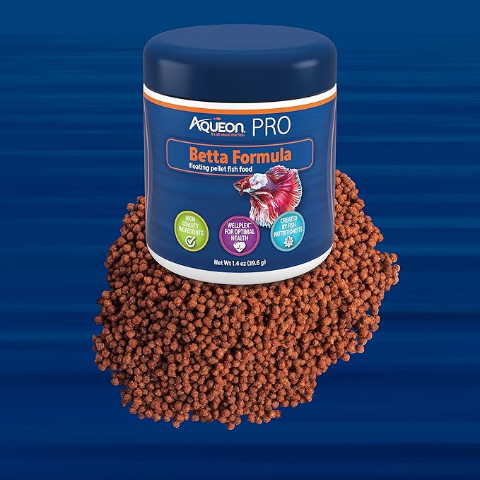 Aqueon PRO Pellet Fish Food Betta Formula 1.4 oz