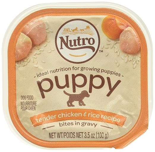 Nutro Tender Chicken Oatmeal & Whole Brown Rice Stew Small Breed Puppy Food, 3.5 Oz