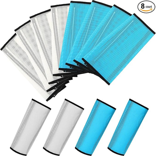 Jexine Set of 8 Mesh Fly Boots for Horse Loose Breathable Mesh Horse Boots Protective Horse Leg Wraps Horse Leggings for Preventing Flies and Mosquitoes Bites