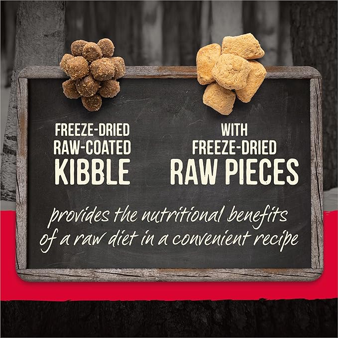 Merrick Backcountry Grain Free Dry Adult Dog Food Kibble with Freeze Dried Raw Pieces, Great Plains Red Recipe - 20.0 Lb. Bag