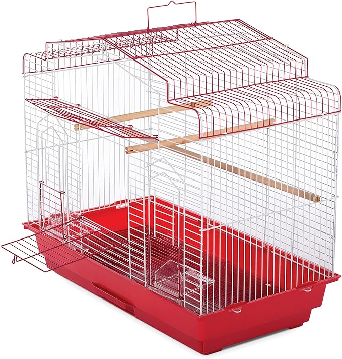 Prevue Pet Products SP50041 Barn Style Bird Cage, Red/White