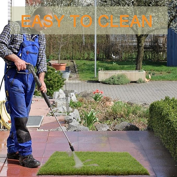 Dog Grass Large Patch Potty, Artificial Dog Grass Bathroom Turf for Pet Training, Washable Puppy Pee Pad, Perfect Indoor/Outdoor Portable Potty Pet Loo (Replacement Grass)