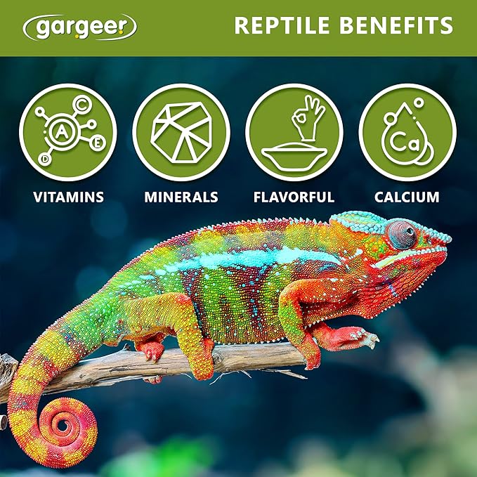 All Reptiles Color Enhancer. Magnify Vibrant Colors, and Boost Health with Much Needed Minerals and Vitamins. 2oz Pouch for Weekly Use. Enjoy!