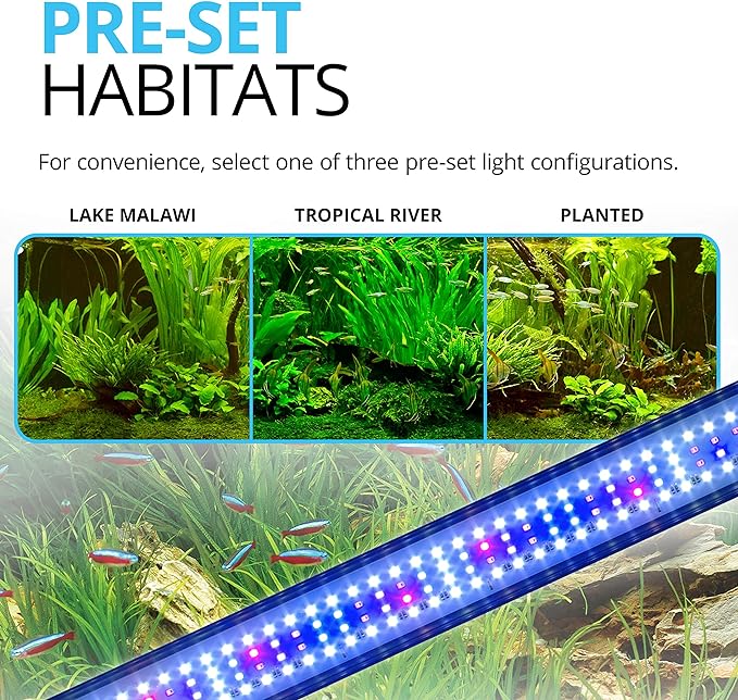 Fluval Plant 3.0 LED Planted Aquarium Lighting, 22 Watts, 15-24 Inches