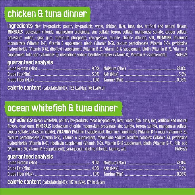 Purina Friskies Wet Cat Food Pate Variety Pack Seafood and Chicken Pate Favorites - (Pack of 40) 5.5 oz. Cans