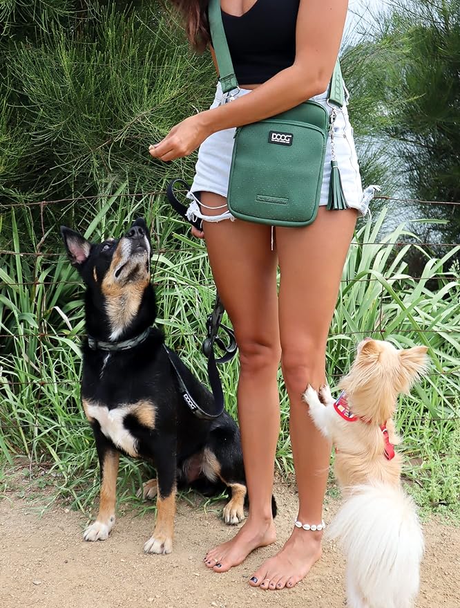 DOOG | Walkie Bag | Adjustable Shoulder Bag with Poo Bag Compartment and Water Bottle Compartment | Neosport Navy