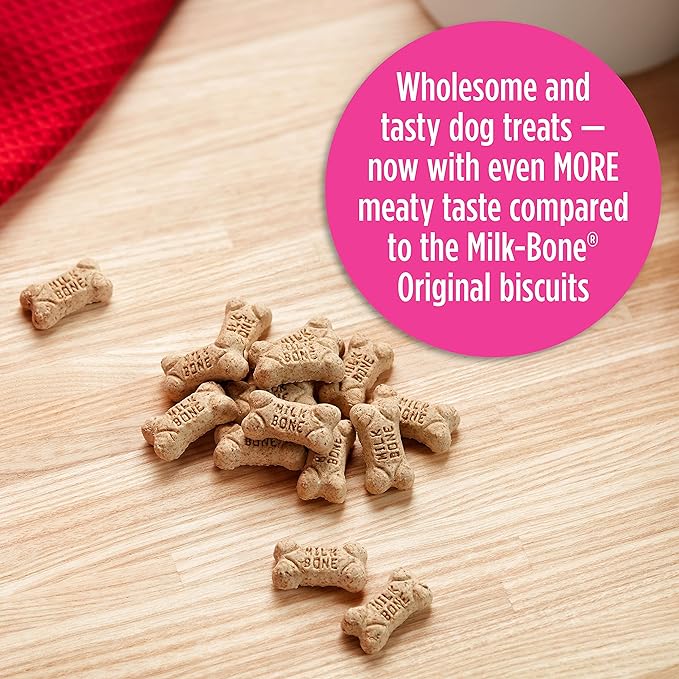 Milk-Bone Mini's Peanut Butter Flavor Dog Treats for All Size Dogs, 15 Ounce (Pack of 6), Crunchy Texture Helps Freshen Breath