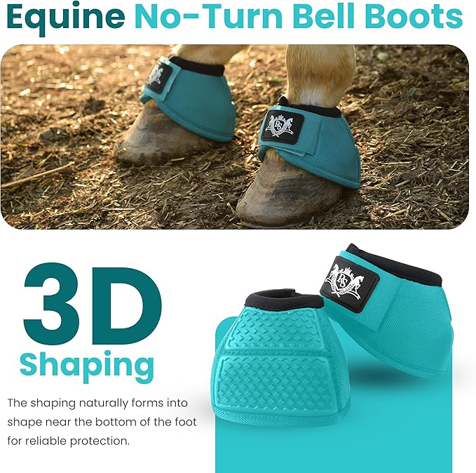 Bell Boots | Prevent Horses from Injury | Professional Bell Boots for Horses with Superb Protection, Durability, Comfort, Relaxable & Lightweight | Easily Remove mud & dust