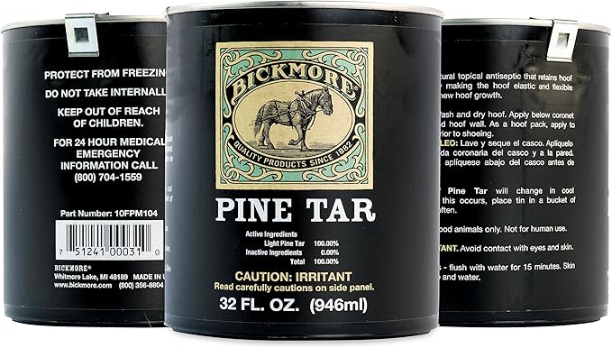 Pine Tar 32oz - Hoof Care Formula for Horses