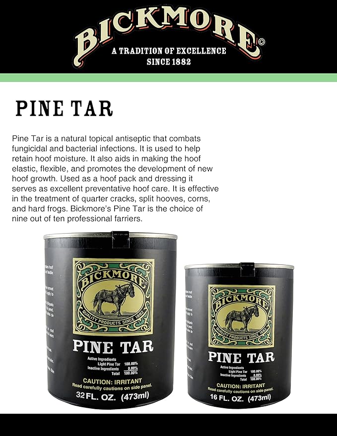 Pine Tar 16oz - Hoof Care Formula for Horses