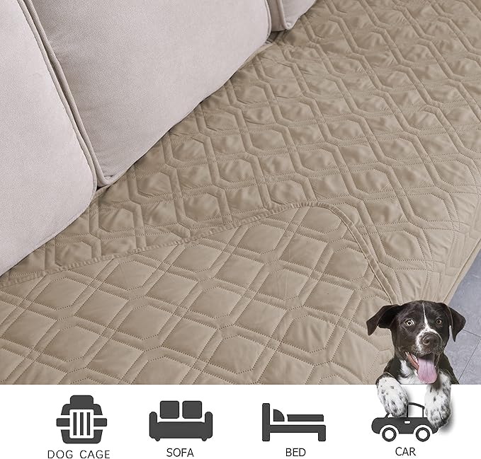 Ameritex Waterproof Blanket Reversible Dog Bed Cover Pet Blanket for Furniture Bed Couch Sofa