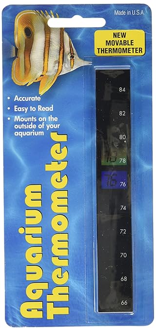 LLC 43330972: Liquid Crystal Aquarium Thermometer Vertical