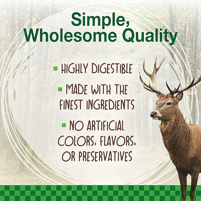 Nylabone Healthy Edibles WILD Antler Natural Long Lasting Venison Flavor Dog Chew Treats Antler Medium/Wolf (10 Count), -