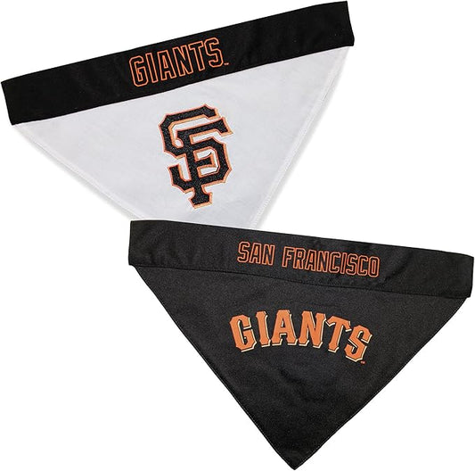Pets First SFG-3217-L-XL MLB San Francisco Giants Reversible Pet Bandana, Large/X-Large, MLB Team Color