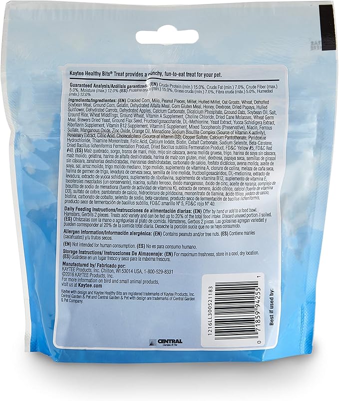 Kaytee Healthy Bits Treat - Hamster & Gerbil 4.75 oz