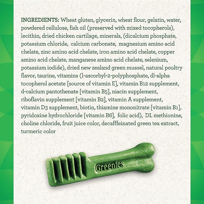 Greenies Aging Care Large Natural Dental Care Dog Treats, 27 oz. Pack (17 Treats)