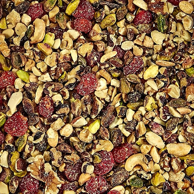 Kaytee Fiesta Mixed Nuts And Cherries Treat For Pet Birds, 8 oz Jar