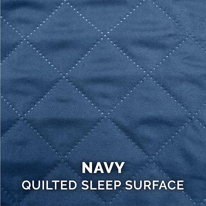 Furhaven Orthopedic Dog Bed for Large/Medium Dogs w/ Removable Bolsters & Washable Cover, For Dogs Up to 55 lbs - Quilted Sofa - Navy (Blue), Large