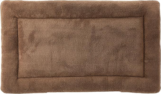 MidWest Homes for Pets Deluxe Micro Terry Pet Bed, Dog Bed & Crate Mat, Taupe, 22-Inch