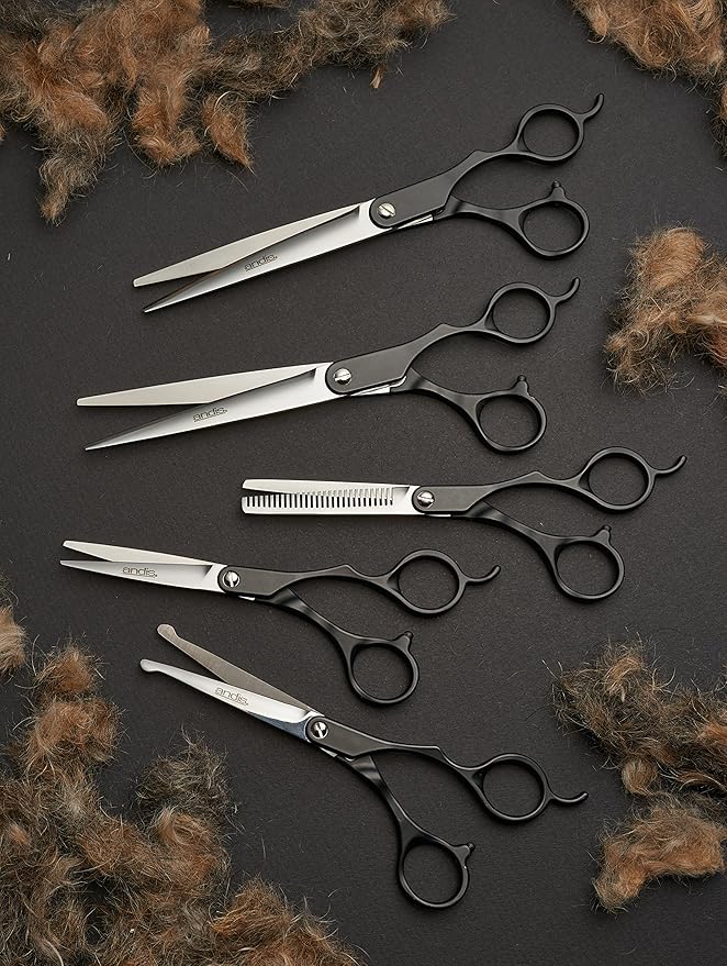 Andis Straight Shears, Right-Handed, Professional Dog and Cat Grooming