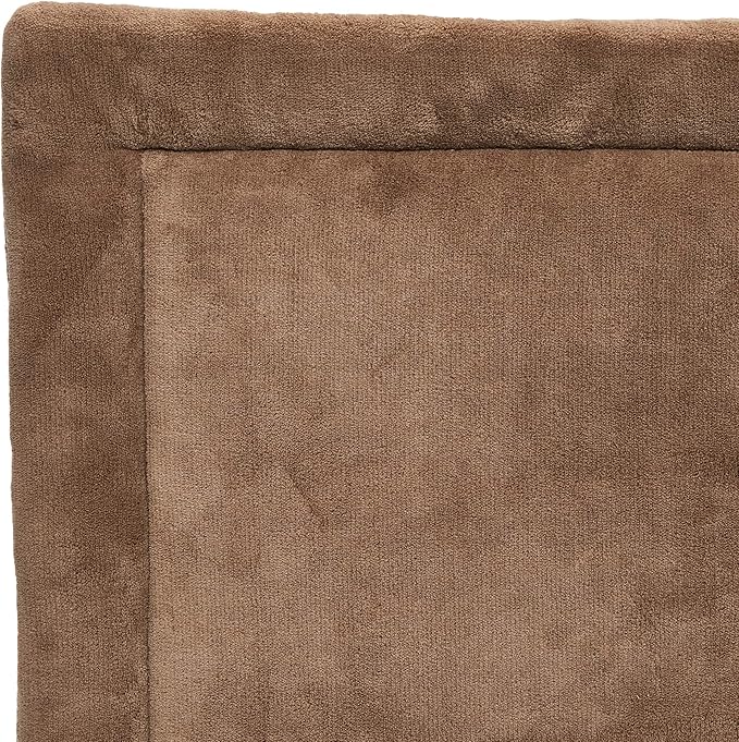 MidWest Homes for Pets Deluxe Micro Terry Pet Bed, Dog Bed & Crate Mat, Taupe, 30-Inch, 29.0" L x 21.0" W x 1.2" Th