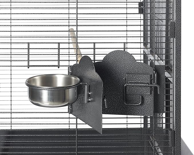 Prevue Pet Products 3351BLK Park Plaza Bird Cage, Black Hammertone, Small